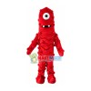 Red Monster One Eye Demon Mascot Costume Free Shipping