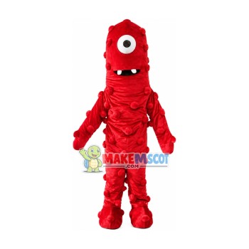 Red Monster One Eye Demon Mascot Costume Free Shipping