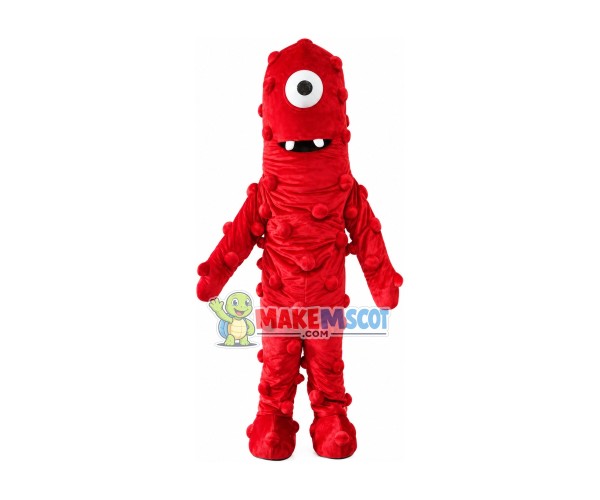 Red Monster One Eye Demon Mascot Costume Free Shipping Red Monster One Eye Demon Mascot Costume Free Shipping