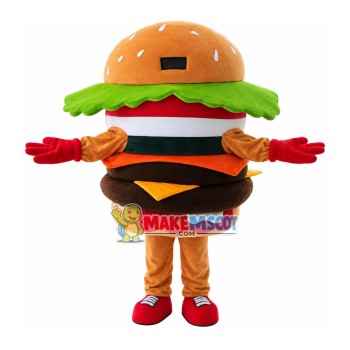 Hamburger Mascot Costume Advertising Restaurant Costume