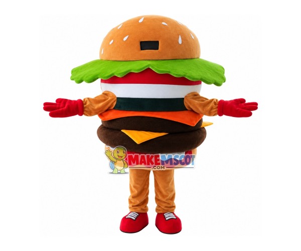 Hamburger Mascot Costume Advertising Restaurant Costume Hamburger Mascot Costume Advertising Restaurant Costume
