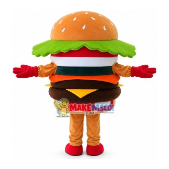 Hamburger Mascot Costume Advertising Restaurant Costume Hamburger Mascot Costume Advertising Restaurant Costume
