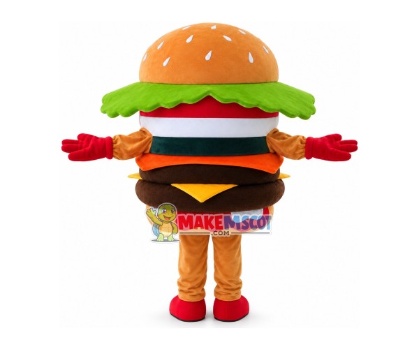 Hamburger Mascot Costume Advertising Restaurant Costume Hamburger Mascot Costume Advertising Restaurant Costume