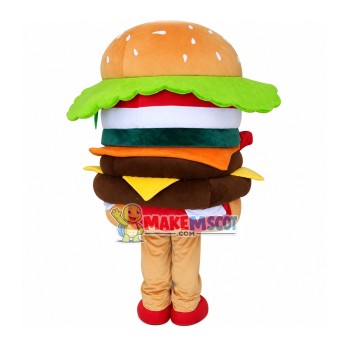 Hamburger Mascot Costume Advertising Restaurant Costume