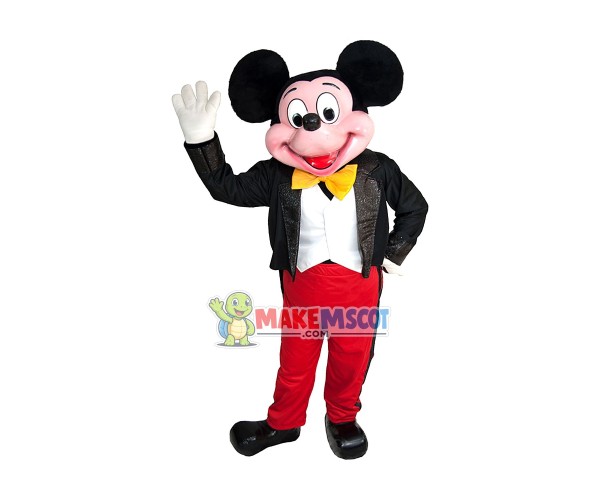 Mouse Clubhouse Deluxe Fiber Mickey Mouse Mascot Costume Mouse Clubhouse Deluxe Fiber Mickey Mouse Mascot Costume