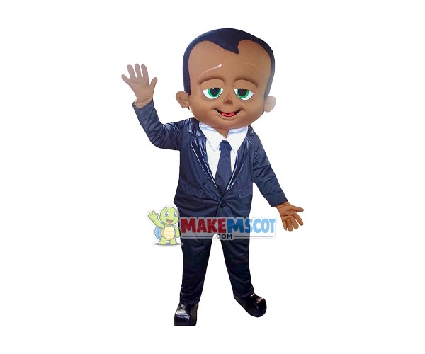 Baby Boy Black Mascot Costume Baby Boy Black Mascot Costume