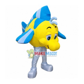 Flounder Fish Mascot Costume Flounder Fish Mascot Costume