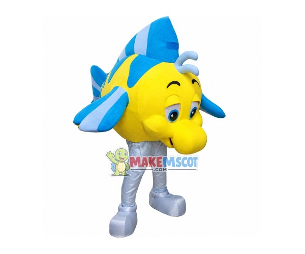 Flounder Fish Mascot Costume