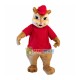 Chipmunk Alvin Mascot Costume Chipmunk Alvin Mascot Costume
