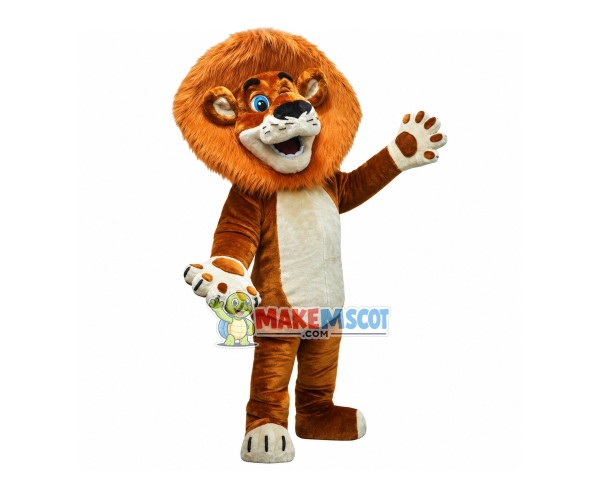 Alex The Lion Mascot Costume