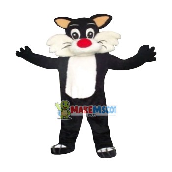 Looney Tunes Sylvester Cat Mascot Costume Looney Tunes Sylvester Cat Mascot Costume