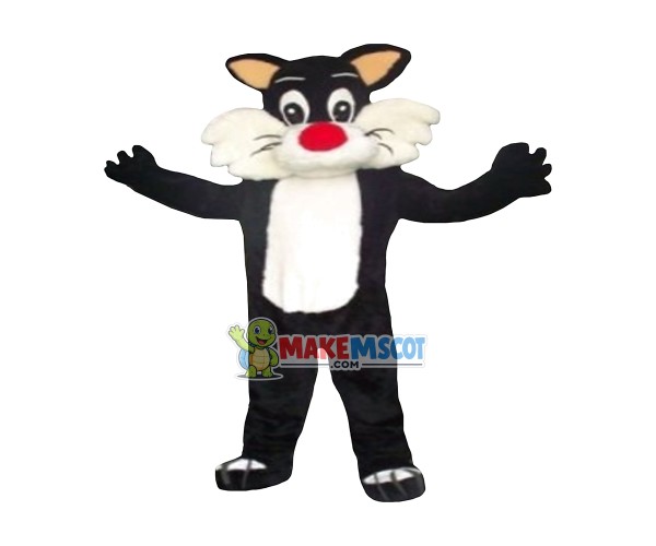Looney Tunes Sylvester Cat Mascot Costume Looney Tunes Sylvester Cat Mascot Costume
