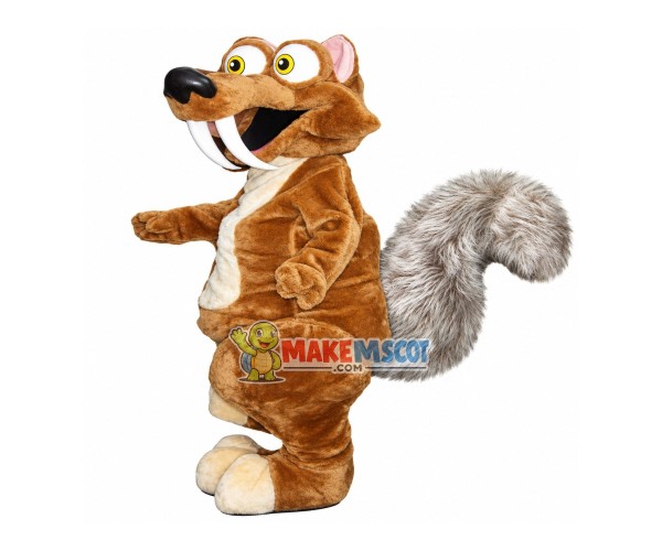 Scrat From Ice Age Mascot Costume Scrat From Ice Age Mascot Costume