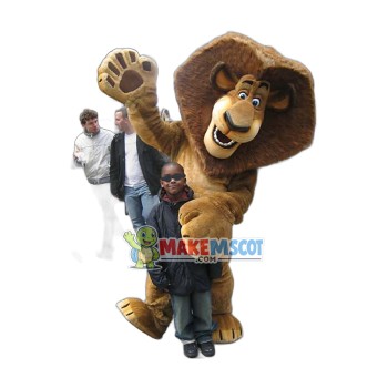 Alex The Lion Madagascar Mascot Costume Alex The Lion Madagascar Mascot Costume