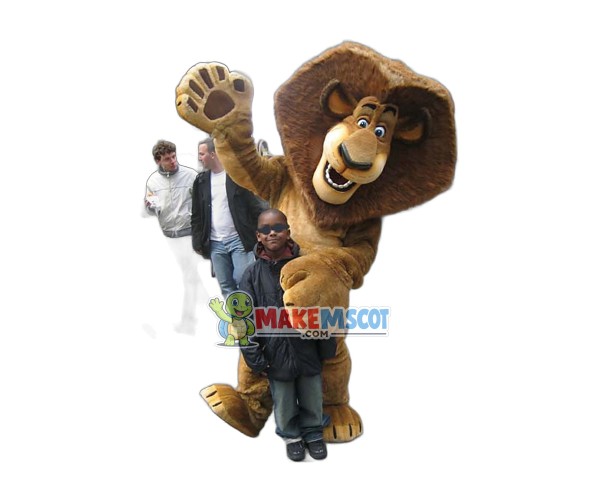 Alex The Lion Madagascar Mascot Costume Alex The Lion Madagascar Mascot Costume