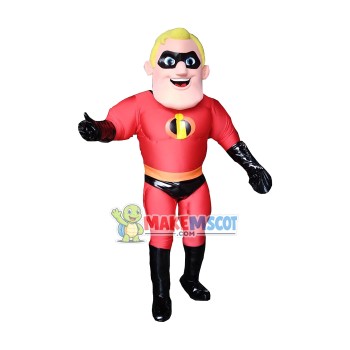The Incredibles Mr. Incredible 2 Mascot Costume The Incredibles Mr. Incredible 2 Mascot Costume