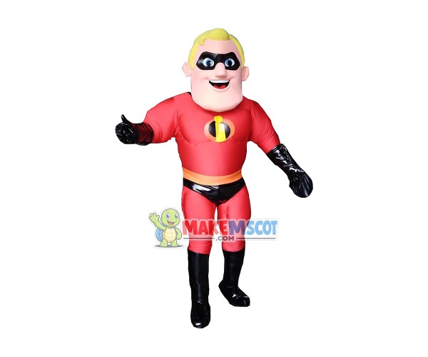 The Incredibles Mr. Incredible 2 Mascot Costume The Incredibles Mr. Incredible 2 Mascot Costume