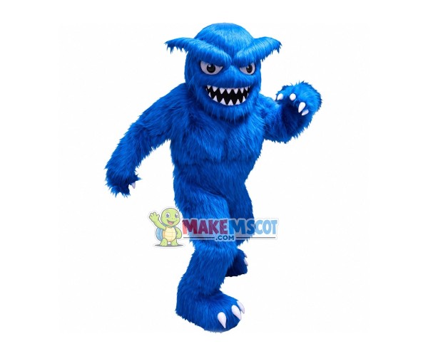 Blue Monster Mascot Costume Blue Monster Mascot Costume