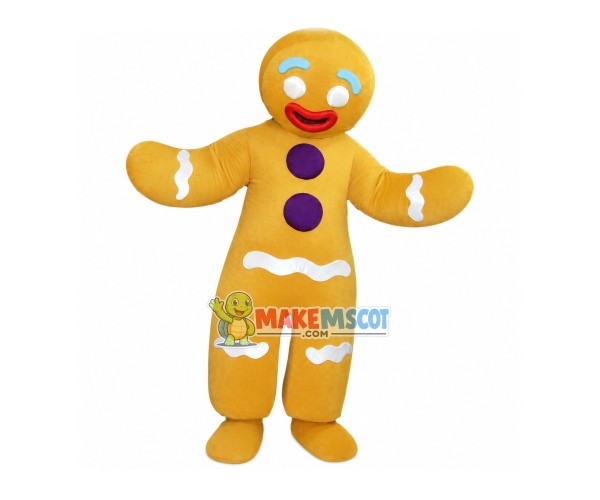 Gingerbread Man Mascot Costume Gingerbread Man Mascot Costume