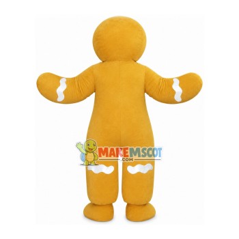 Gingerbread Man Mascot Costume Gingerbread Man Mascot Costume