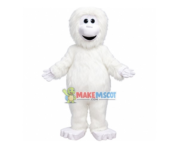White Yeti Mascot Costume White Yeti Mascot Costume