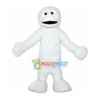 Adult White Yeti Mascot Costume