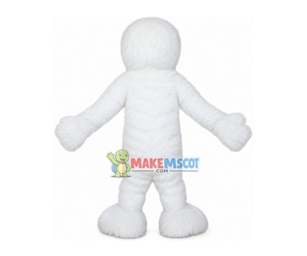 Adult White Yeti Mascot Costume Adult White Yeti Mascot Costume