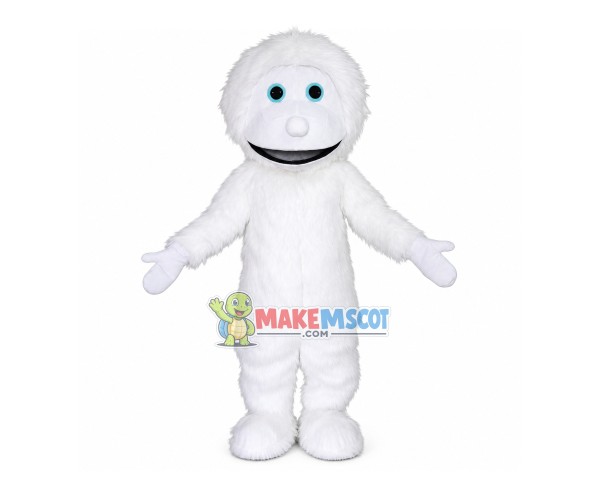 Cute White Yeti Mascot Costume Cute White Yeti Mascot Costume