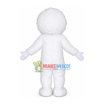 Cute White Yeti Mascot Costume Cute White Yeti Mascot Costume