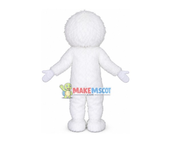 Cute White Yeti Mascot Costume Cute White Yeti Mascot Costume