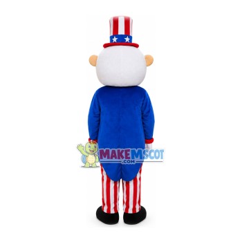 American Old Man Magician Mascot Costume