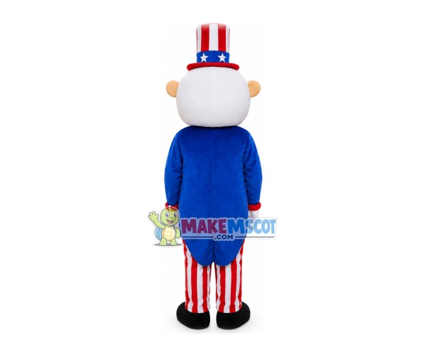 American Old Man Magician Mascot Costume American Old Man Magician Mascot Costume
