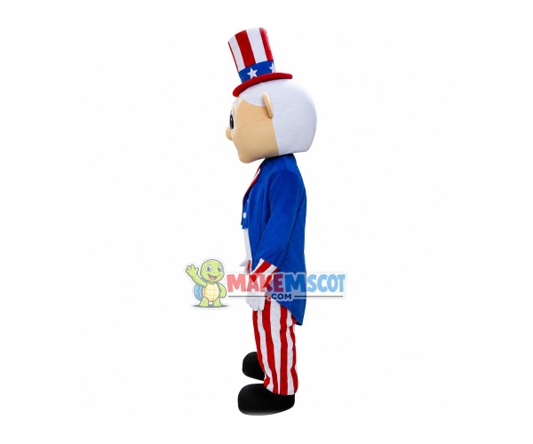 American Old Man Magician Mascot Costume American Old Man Magician Mascot Costume