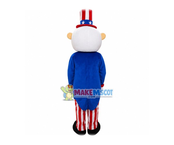 American Old Man Magician Mascot Costume American Old Man Magician Mascot Costume