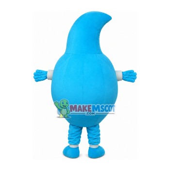 Blue Water Drop Mascot Costume Blue Water Drop Mascot Costume