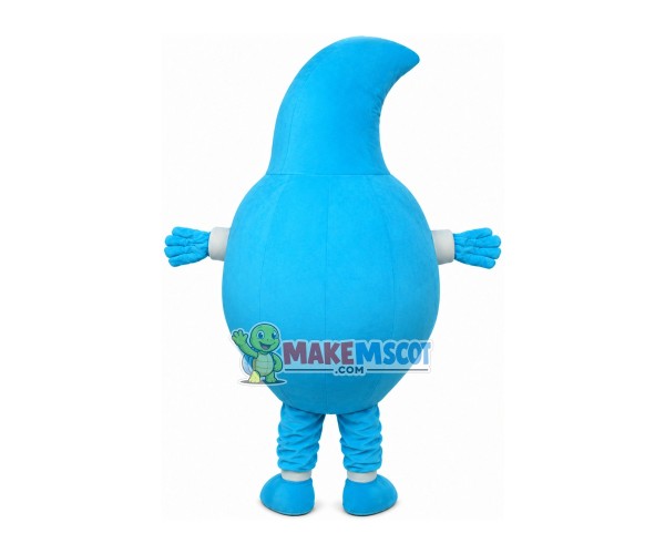 Blue Water Drop Mascot Costume Blue Water Drop Mascot Costume