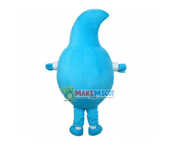 Blue Water Drop Mascot Costume Blue Water Drop Mascot Costume