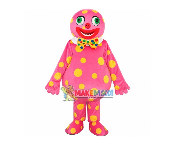 Spotted Clown Mascot Costume Spotted Clown Mascot Costume