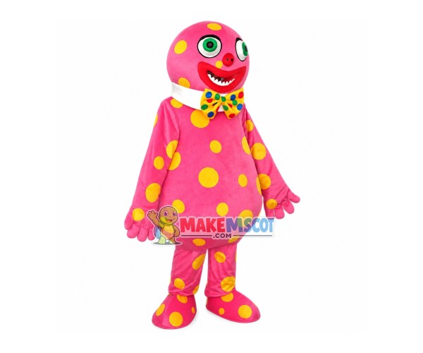 Spotted Clown Mascot Costume Spotted Clown Mascot Costume
