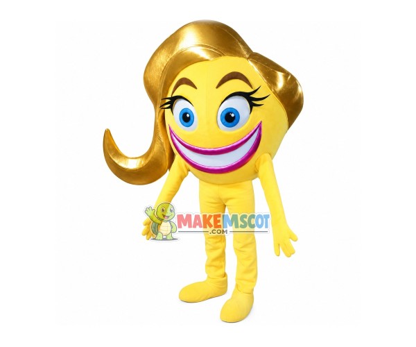 Smiler Mascot Costume Smiler Mascot Costume