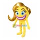Smiler Mascot Costume Smiler Mascot Costume