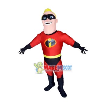 The Incredibles Mr. Incredible Mascot Costume The Incredibles Mr. Incredible Mascot Costume