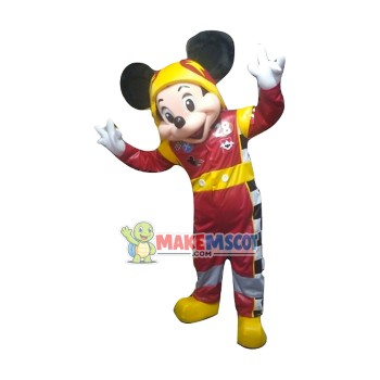 Mouse Clubhouse Racer Mickey Mouse Mascot Costume Mouse Clubhouse Racer Mickey Mouse Mascot Costume