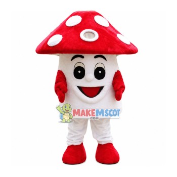 Red Mushroom Mascot Costume
