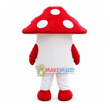 Red Mushroom Mascot Costume Red Mushroom Mascot Costume