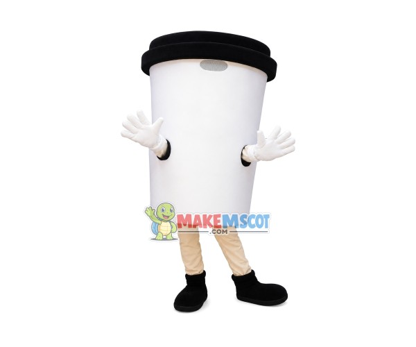 Coffee Cup Mascot Costume Coffee Cup Mascot Costume