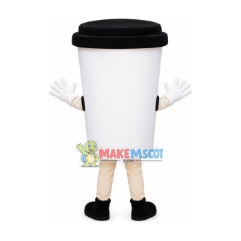 Coffee Cup Mascot Costume Coffee Cup Mascot Costume