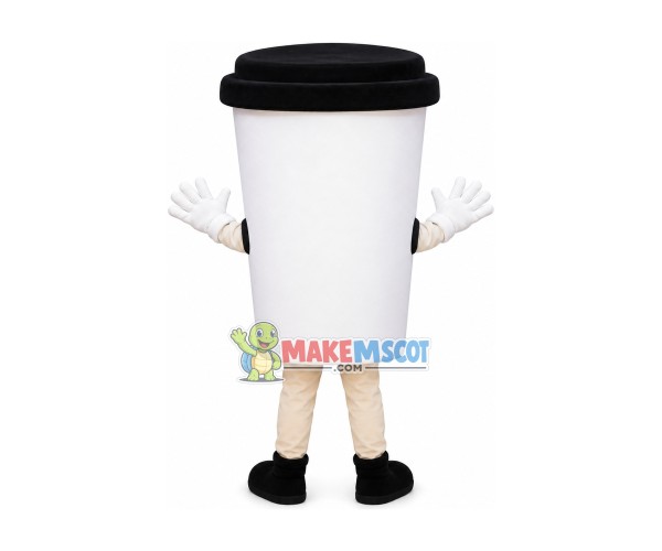 Coffee Cup Mascot Costume Coffee Cup Mascot Costume