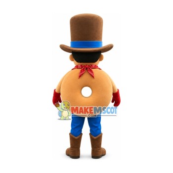 Bagel Boy Mascot Costume Bagel Boy Mascot Costume