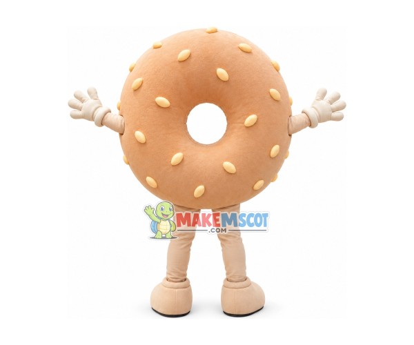 Bagel Mascot Costume Bagel Mascot Costume